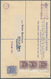 Malaiische Staaten - Sarawak: 1925, 12 C Blue Postal Stationery Registered Cover (size H) With Addit - Other & Unclassified