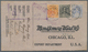 Malaiische Staaten - Sarawak: 1927, 5c Orange, 10c Black And 12c Ultramarine On Registered Letter Pr - Other & Unclassified