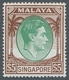 Singapur: 1948, Freimarkenausgabe König Georg VI. Komplett In Zähnung C (17 1/2:18), Postfrisch In A - Singapour (...-1959)