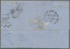 Südaustralien: 1859, Folded Letter Franked With 2 Pence Red Cancelled With Numeral "1" And Blue "PAI - Covers & Documents