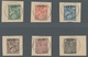 Äthiopien: 1902, "Bosta-overprint Black", Complete Set Per Value On Letter Piece With Central Cancel - Etiopía