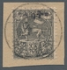 Äthiopien: 1903, "Malekt-Overprint", Each Value Centrally Stamped Set Each On Letter Piece In Perfec - Etiopía