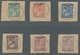 Äthiopien: 1903, "Malekt-Overprint", Each Value Centrally Stamped Set Each On Letter Piece In Perfec - Etiopía