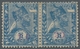 Äthiopien: 1905, "20 C. On 1 G. Blue With Inverted Imprint Of The Value Numeral In Missing Pink", Mi - Etiopía