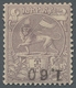 Äthiopien: 1905, "80 And 1,60 Fr. Overprint Upside Down In Missing Colour Black", Mint Hinged Value - Ethiopia