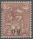 Äthiopien: 1905, "80 And 1,60 Fr. Overprint Upside Down In Missing Colour Black", Mint Hinged Value - Etiopia