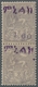 Äthiopien: 1906, "1,60 Fr. On 8 G. Purple", Mint Hinged Vertical Pair With/without Value Numeral Imp - Etiopía