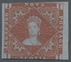 Neuschottland: 1851, Queen Victoria, One Penny Red No. 1 Unused, On Two Sides Cut, Scarce Stamp, Mic - Cartas & Documentos