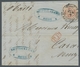 Venezuela: 1866, Medio Real, Braunviolett Als Postfälschung Auf Verkürztem Brief Von Le Havre Nach C - Venezuela