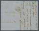 Venezuela: 1866, Medio Real, Braunviolett Als Postfälschung Auf Großem Briefstück Von Le Havre Nach - Venezuela