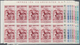 Venezuela: 1952, Coat Of Arms 'ARAGUA' Airmail Stamps Complete Set Of Nine In Blocks Of Ten From Upp - Venezuela