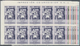 Venezuela: 1952, Coat Of Arms 'BOLIVAR' Airmail Stamps Complete Set Of Nine In Blocks Of Ten From Up - Venezuela