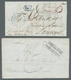 Vereinigte Staaten Von Amerika - Vorphila / Stampless Covers: 1836-37, Zwei Briefe, Einer Mit Vollst - …-1845 Prephilately