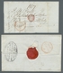 Vereinigte Staaten Von Amerika - Vorphila / Stampless Covers: 1836-37, Zwei Briefe, Einer Mit Vollst - …-1845 Prephilately