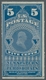 Vereinigte Staaten Von Amerika - Zeitungsmarken: 1867, Newspaper And Periodical Stamps, 5 Cents Blue - Newspaper & Periodical