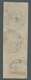 Dänemark: 1852, Fire R.B.S., Bild Und Unterdruck Buchdruck Im Senkrechten Dreierstreifen Mit Stummen - Usati