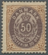 Delcampe - Dänemark: 1875-1903, Freimarken `Ziffern Im Rahmen', 25 Werte Ungebraucht, Davon 23 Mit Falz, Zwei W - Usado