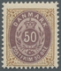 Delcampe - Dänemark: 1875-1903, Freimarken `Ziffern Im Rahmen', 25 Werte Ungebraucht, Davon 23 Mit Falz, Zwei W - Usati