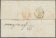 Frankreich - Vorphila: 1843, Folded Letter Written In SMYRNA With Cholera Desinfecting Slots Address - 1849-1876: Classic Period