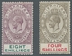 Gibraltar: 1912 Resp. 1921, "8 S. Resp. 4 S. KG V.", Unused Splendor Values ÷ 1912 Bzw. 1921, "8 S. - Gibraltar