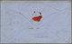 Großbritannien: 1856, 4c Carmine-red In Stripe Of Three Cancelled With "W.C. 9" On Cover From London - Otros & Sin Clasificación