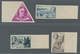 Delcampe - Monaco: 1946, "Todestag Roosevelt Ungezähnt", Postfrischer Randsatz In Tadelloser Erhaltung - Cartas & Documentos