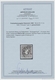 Österreich: 1858, "1 Kr. Grauschwarz, Type I B Mit PLF Buldoggenkopf", Frabfrischer Wert Mit Guter Z - Cartas & Documentos