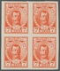 Russland: 1913, "7 Cop. Romanov Orange As Imperforated Proof", Block Of Four On Thick Paper Without - Unused Stamps