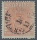 Schweden: 1855, "24 Sk. Matt Red", Central STOCKHOLM 18 11 1857 Stamped Value With Delicate Corner M - Usados