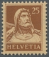 Schweiz: 1933, 25 Rp. Tell, Tadellos Postfrisch Mit Geriffelter Gummierung. Mi.-Wert 250 €. - Used Stamps