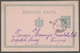 Serbien - Ganzsachen: 1890, Echtgelaufene Amtliche 5 Para Ganzsachenkarte Mit Rückseitigem Privatzud - Serbia