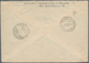 Triest - Zone A: 1947, 3 X 5 L Carmine, 10 L Violet And 10 L Dark Blue Express Stamp, Mixed Franking - Marcophilia