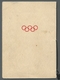 Thematik: Olympische Spiele / Olympic Games: 1936, Offizielles Geschenkheft Mit Kordellbindung Der D - Other & Unclassified