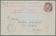 Thematik: Firmenlochung / Perfins: BELGIEN - 1881-1897, Vier Ganzsachen-Postkarten, Jeweils Mit Unte - Unclassified