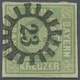 Bayern - Marken Und Briefe: 1853, "9 Kr. Blaugrün In Type III", Fabfrischer Wert Mit Zentralem GMR 2 - Otros & Sin Clasificación
