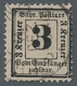 Bayern - Portomarken: 1870, "3 Kr. Mit Wasserzeichen Enge Raute", Sauber FREISING Gestempelter Wert - Otros & Sin Clasificación