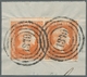 Preußen - Marken Und Briefe: 1850, "½ Sgr./6 Pfg. Rotorange", Farbfrisches Waag. Paar Mit Zweimal Kl - Otros & Sin Clasificación