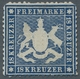 Württemberg - Marken Und Briefe: 1861, Wappen 18 Kr. Dunkelblau Eng Gezähnt, Dünnes Papier,ungebrauc - Otros & Sin Clasificación