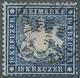 Württemberg - Marken Und Briefe: 1861, "18 Kr. Blau, Enge Zähnung", Farbfrischer Wert Mit Sauberem S - Other & Unclassified
