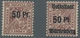 Württemberg - Marken Und Briefe: 1919, 50 A. 50 Pf. Braunrot, Alle Probeaufdrucke Komplett Postfrisc - Other & Unclassified