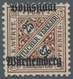 Württemberg - Marken Und Briefe: 1919, 25 Pf Braun Mit Kopfstehenden Aufdruck, Einwandfrei Postfrisc - Otros & Sin Clasificación