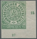Norddeutscher Bund - Marken Und Briefe: 1868, 1/3 Gr. Grün, Ungebrauchtes, Ungezähntes Unteres Eckra - Otros & Sin Clasificación