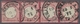 Deutsches Reich - Brustschild: 1872; Kleiner Schild 3 Kreuzer Rosa Im Waagerechten Viererstreifen Ge - Covers & Documents