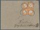 Deutsches Reich - Brustschild: 1872, Kleiner Schild 1/2 Gr. Rötlichorange, Farbfrisch, Gut Geprägt, - Covers & Documents