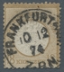 Deutsches Reich - Brustschild: 1872; Großer Schild 18 Kreuzer Ockerbraun Klar- Und Kräftig Gestempel - Briefe U. Dokumente