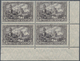Deutsches Reich - Germania: 1918, 3 Mark Schwarzbraunviolett Im 4er-Block Aus Der Rechten Unteren Bo - Unused Stamps