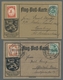 Deutsches Reich - Germania: 1912, Flugpostmarken I Bis III Auf 5 Flug-Post-Karten, U.a. III Auf Kart - Unused Stamps