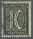 Deutsches Reich - Inflation: 1921, 10 Pf. Schwarzoliv, Einwandfrei, Gepr Infla U. Hochstädter BPP. M - Used Stamps