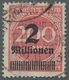 Deutsches Reich - Inflation: 1923, 2 Mio A.200 M Graurot Mit Liegendem Wasserzeichen, Farbfrisch, Sa - Usados