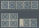 Deutsches Reich - Inflation: 1923, Korbdeckel 20 Millionen B-Farbe "schwarzblau", Parite Von Elf Pos - Used Stamps